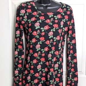 Floral sweater dress